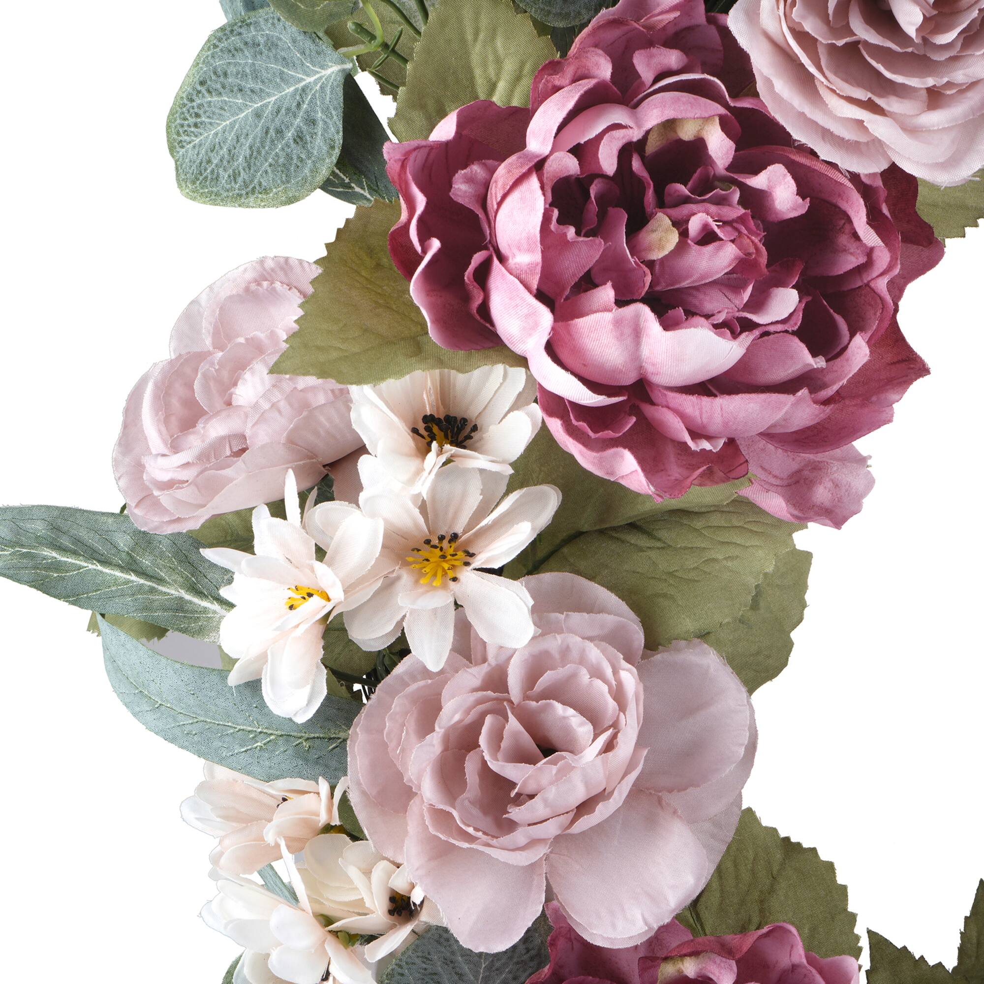 22" Pink Peony & Ranunculus Mix Wreath by Ashland®